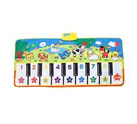 Irfora Children Musical Piano Mat with Animal Sounds | Soft polyester, foldable design, encourages early development, suitable for toddlers, interactive play area, 135x58cm