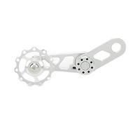 Irfora CNC Chain Tensioner for Single Speed Bikes (Silver) | Stable aluminum alloy, prevents chain falling, easy setup