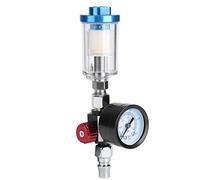 Irfora Compact Air Regulator Filter with Gauge | Filters out rust and water, easy installation on spray guns, discharge valve included