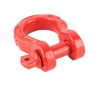 Irfora D Ring Shackle Heavy Duty Universal 8T/17600lbs Load Capacity 32T/70400lbs Breaking Strength for Emergency Towing, ATV Recovery (Red)