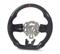 Irfora D Shape Carbon Fiber Steering Wheel, Racing Design | Premium carbon fiber, Flat bottom style, Black leather grips
