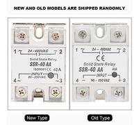 Irfora Dual-way SCR Input Solid State Relay Module, AC-AC Output 24-480V, 90- AC Control Voltage, 40A, Opto-Isolator for Isolation, Real-time LED Status Display, CE Certified