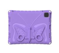 Irfora Durable Shockproof Protective Case with Foldable Handle For Pro 13" Air 13" - Complete Guard For Drops, Bumps, Scratches - Students, Professionals - Grey (Light Purple)