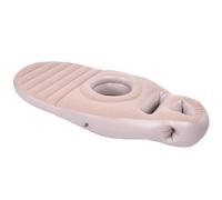Irfora Full Body Pillow with Belly Hole Comfortable Lightweight PVC Inflatable Pool Float for Sleeping Support (Gray)