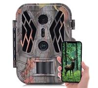 Irfora Hunting Camera,Dual Lens Trail Camera 36Mp 4K Motion Activated Wildlife Hunting Camera No Glow Wildlife Scouting Camera Farm Camera
