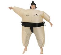 Irfora Inflatable Sumo Wrestler Costume, Water Proof Lightweight Reusable Funny Blow Up Suit for Performance, Comfortable Wear for Fun Indoors and Outdoors At Beach, Home, Parties, (Kids(for