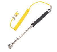 Irfora K Type Temperature Probe, Reliable Heat Sensor (Straight handle | Built with heat resistant steel, Insulated design, Accurate up to -50~300℃, Rapid reaction time, Good for gas and liquid