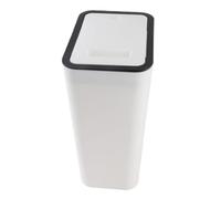 Irfora Large Capacity Garbage Can with Sealed Lid for Home (White) | Durable plastic, Odor-free design, Convenient push feature, Good for office, Living space
