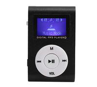 Irfora Lightweight MP3 Player with LCD Screen, 32GB Expansion Slot for Sports, Aluminum Alloy Material for Long Battery Life, Supports Memory Card for Music Progress Display (Black)