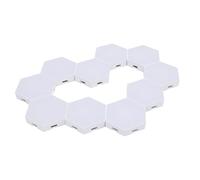 Irfora Music Sync RGB Hex LED Lights, 10 Set Wall Mounted WiFi Light Panels APP Remote Control for Gaming, Control Ambient Light with Voice Commands, Immersive Light Show for Music