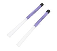 Irfora Nylon Telescopic Drum Brushes for Drum Kit with Slick Handle, ABS, Nylon, Suitable for Musicians on the Go, Fun Way to Blend Intricate Patterns Into Drum Rhythms (White And Purple)