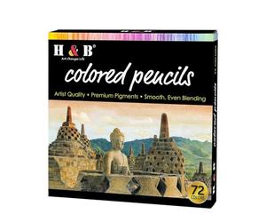 Irfora Oil Colored Pencils Set 72 Color Pre Sharpened Sketch Pencils Art Supplies Students Adults Artists Drawing Coloring Projects Christmas Birthday Celebration (72pcs)