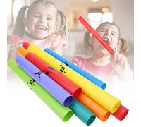 Irfora Orff Percussion Instrument Colorful Sound Tube Set for Kids Musical Toy, Train Team Cooperation, 8pcs for Children's Music Enlightenment, Compact and Lightweight