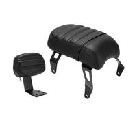 Irfora Passenger Seat with Backrest for Indian Bobber (Black)