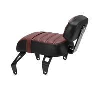 Irfora Passenger Seat with Backrest for Indian Bobber (Brown)