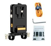 Irfora PD V Mount Battery Plate for Professional Cameras | Efficient charging, One-key power switch, Durable design, Compatible with R5, R6, and GH6, Lightweight at 418g