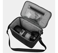 Irfora Portable Camera Bag with DIY Partition (Black Horizontal Section) | Anti-scratch, carry handle, adjustable shoulder straps, fits photography gear