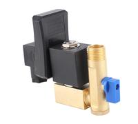 Irfora Premium Automatic Electronic Timed Drain Valve for Air Compressor, Dependable Brass Condensate Drain Valve with G1/2 Thread, Interval Discharge, Separated Valve Type, (#2)