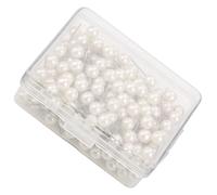 Irfora Pushpin Set 200 Pcs Durable Plastic Thumbtacks (White)