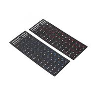 Irfora Russian Alphabet Keyboard Stickers, PVC, Easy to Apply, Compatible with All 10 to 17 Laptop Keyboards, Desktop PC Keyboards, Specially Designed with Unique Coating, (1 Blue 1