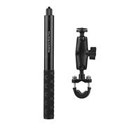 Irfora Selfie Stick,Handlebar Mount Bracket 28cm-115cm Adjustable Length with 1/4 Inch Screw,for Insta360 ONE X/ONE Camera,Selfie Stick for Motorcycle