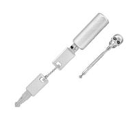 Irfora Skull Style Durable Suitcase Lock for High Security - TSA Approved for Luggage, Backpacks, and More - Made of Zinc Alloy - Black (Silver)