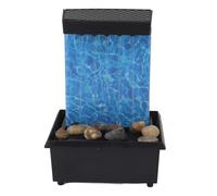 Irfora Tabletop Water Fountain with Natural Rocks