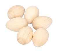 Irfora Wood Eggs Shakers Set Safe Wooden Rattle Musical Instrument for Early Learning , 6 Pack