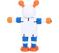Irfora Wooden Robot Toy for Kids (White) | Non- material, flexible design, learning through play, bright colors, imaginative gift