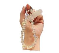 IRGVJIFR Beaded Phone Lanyard 1 Pcs Luxury Mobile Phone Lanyard - Hand-beaded Wrist Chain, Short Water Drop Crystal Hanging Pendant(Color 2)