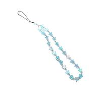 IRGVJIFR Beaded Phone Lanyard Pendant Star Beaded Phone Chain Y2K Sparkling Heart Strap Anti-Lost Colorful Mobile Lanyard Bag(Blue-star)