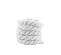 IRGVJIFR Hiking Shoelaces 4Pair Round Thick Rope Laces Cotton Colorful Shoelaces 10MM Width Suitable Board Shoes Boot Shoelace For going out(White,140cm)