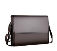 IRGVJIFR Messenger Bag Shoulder bag Business briefcase Men Messenger Bags vintage Leather Crossbody Bag Casual Man Handbags(Brown)