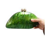 IRGVJIFR Shell Bag Shell Shape Clutch Bag Women Designer Evening Party Cute Purse Green Gold PurpleHandbag(Green)
