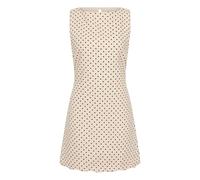 Iria Linen Polka Dot Dress Cream S