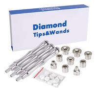 Irich 9 PCS Microdermabrasion Tips and 3 Wands, Dermabrasion Replacement Tips, Microdermabrasion Machine Accessories with Cotton Filter