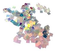Iridescent Acrylic Sheets - 3x3cm/1.18x1.18 Inches Double-Sided Colored,Iridescent Holographic Acrylic Sheets | for Home Crafts Display Party Wedding Classroom Office Artwork