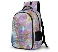 Iridescent Angel Aura Quartz Crystals Backpack for School Travel Work