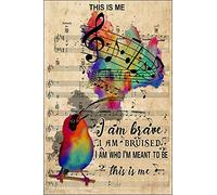 Iridescent Bird Singing Metal Sign Vintage Home Decor This Is Me Posters Club Bar Cafe Farm Wall Decor Plaque Best Gift 8x12 Inches