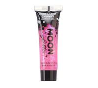 Iridescent Chunky Face & Body Glitter Gel by Moon Glitter - Pink - Cosmetic Festival Glitter Face Paint for Face, Body, Hair, Nails - 12ml