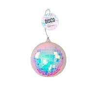 Iridescent Disco Ball Bauble Christmas Hanging Decoration 12cm
