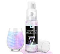 Iridescent Edible Glitter Spray, 20g Luster Dust Edible Glimmer Powder for Sparkling Cocktails, Cake, Cupcakes, Wine, Beverage, Food Grade Shimmer Dust Powder for Baking, Drinks, Cookies Decoration