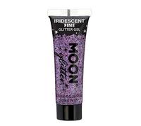 Iridescent Fine Face & Body Glitter Gel by Moon Glitter - Purple - Cosmetic Festival Glitter Face Paint for Face, Body, Hair, Nails - 12ml
