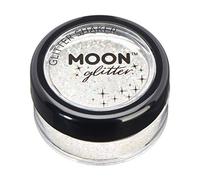 Iridescent Glitter Shakers by Moon Glitter - White - Cosmetic Festival Makeup Glitter for Face, Body, Nails, Hair, Lips - 5g
