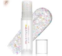 Iridescent Glitter Stick for Face Body and Hair - Chunky Holographic Shimmer Makeup Highlighter, Waterproof LongLasting Sparkle, Easy Twist-Up Festival Glitter - Ideal for Party Rave Halloween