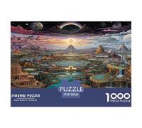 Iridescent Sanctuary Jigsaw Puzzles Great Gift for Adults 1000 Pieces Fun Challenging Home Decors Divine Rivers of All Realms Jigsaw Puzzle for Women Men Adult 38x26cm/1000pcs