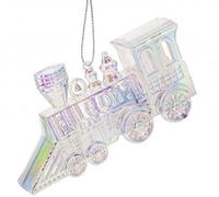 Iridescent Shimmer Train Hanging Christmas Decoration Magical Fairy Tale Themed Xmas Tree Pendant