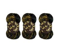 Iridescent Shimmer Yarn: A Touch of Magic in Every Stitch,Multifiber Fancy Yarn Soft Yarn Each Crochet Starter Kit, for Knitting Crocheting Crafts DIY 100g (3pcs)