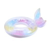 Iridescent Swimming Ring Swimming Ring | Round Fish Tail Design Swimming Ring | Ideal for Garden, River, Lake, Beach, Party, Outdoor Vacation