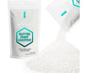 Iridescent White Glitter Paint Additive 100g | Sparkle Glitter Paint for Walls Interior Exterior, v1rtus